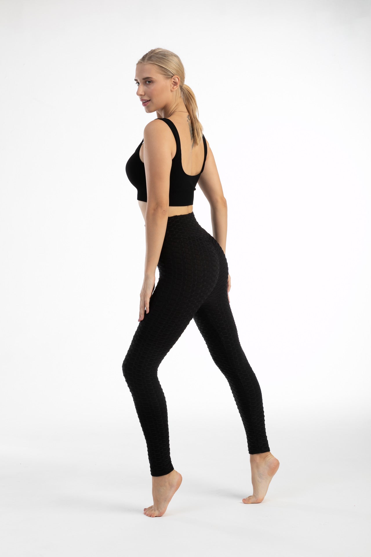 Saint Laruso Leggings Hip-lifting Bubble Pants Women High Waist Fitness Leggings Gym Sport Push Up Leggings Women Workout Yoga