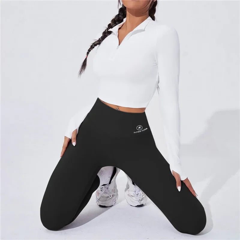 Saint Laruso High Waist Yoga Warm Leggins Sports Tights Thermal Woman Running Pants Sexy Butt Lifting Leggings Push Up Panties Gym Fitness