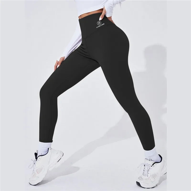 Saint Laruso High Waist Yoga Warm Leggins Sports Tights Thermal Woman Running Pants Sexy Butt Lifting Leggings Push Up Panties Gym Fitness