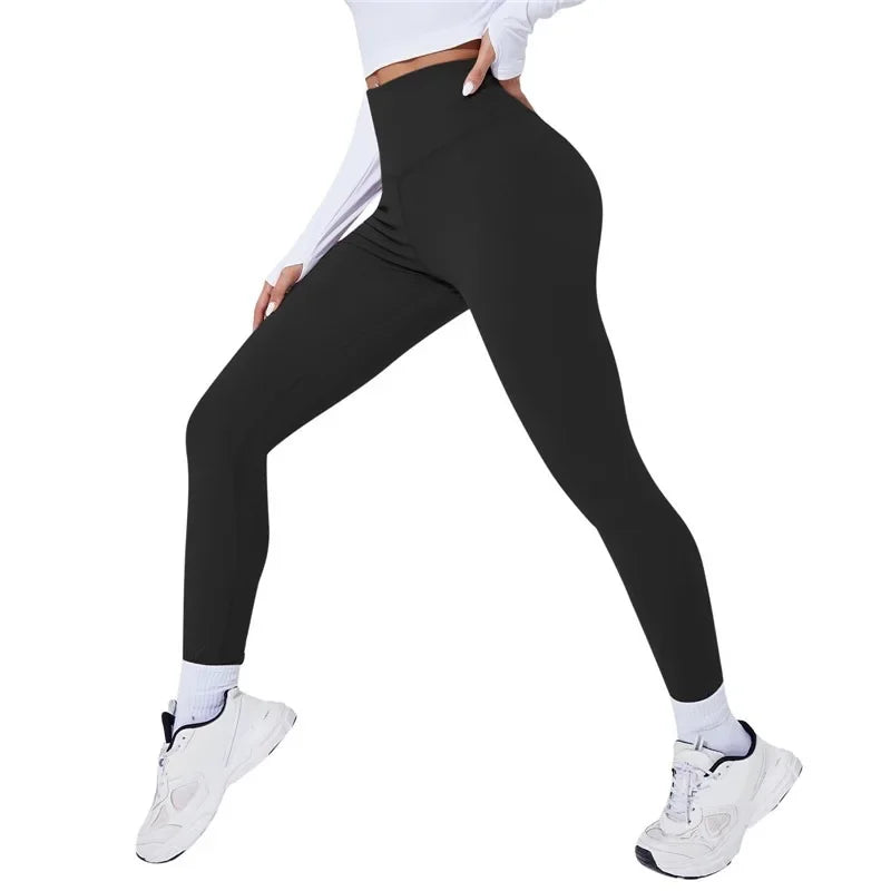 Saint Laruso High Waist Yoga Warm Leggins Sports Tights Thermal Woman Running Pants Sexy Butt Lifting Leggings Push Up Panties Gym Fitness